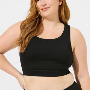 Torrid Lattice Back Low-Impact Wireless Strappy Back Active Sports Bra Sz 3